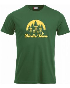 Discgolf T-Shirt Birdie Town grün 
